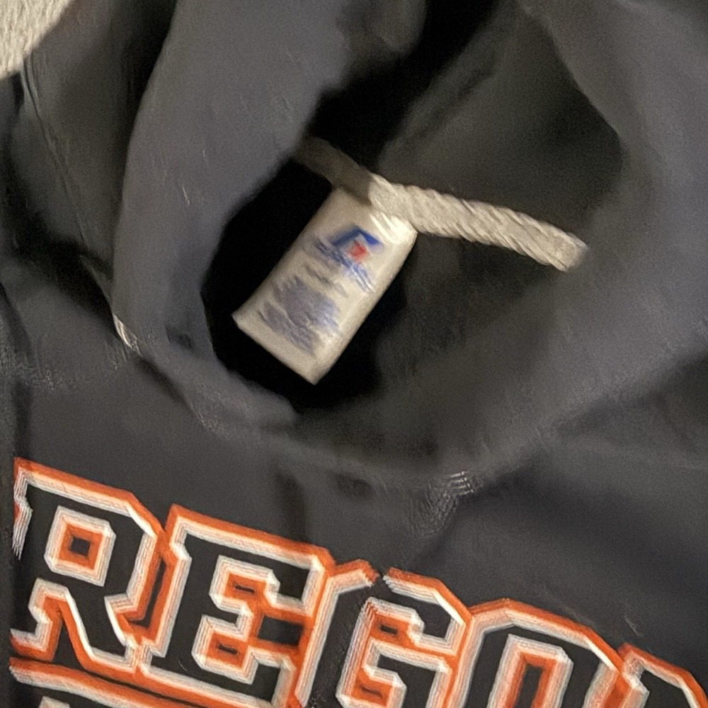 Y2K Russell Athletic Oregon State University Beavers Black Hoodie Men's Small‎ - Picture 3 of 7